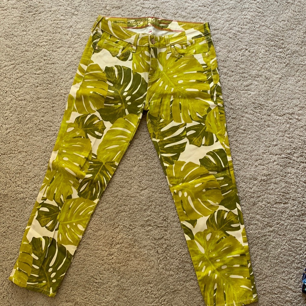 Kate spade palm leaf denim